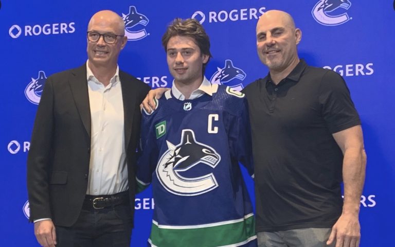 Read more about the article Canucks Captain Hughes; The Gig Falls Into Place